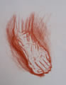Michael Hensley Drawings, Human Feet 9
